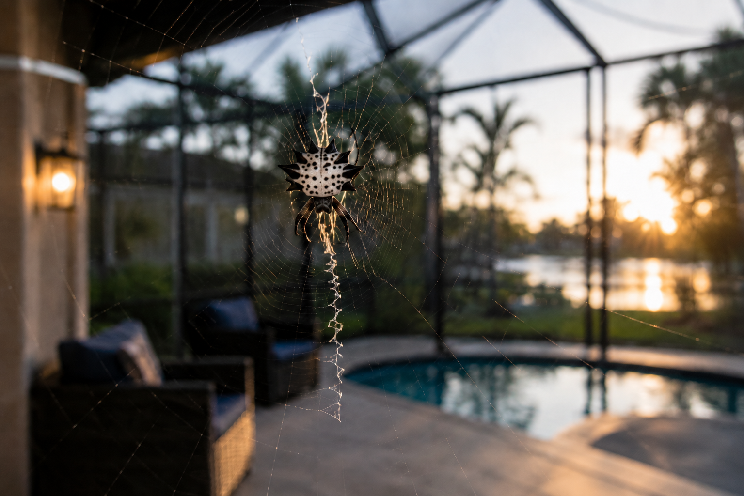 Why Cape Coral Lanais Attract So Many Spiders